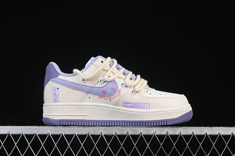 All categories Nk Air Force 1 Air Force series Nk Air Force 1 Low Air Force low-top Nike Air Force 1'07 Low "Confession" Hand-painted graffiti Purple pink confession Air Force 1 low-top casual sneakers BD7701-220